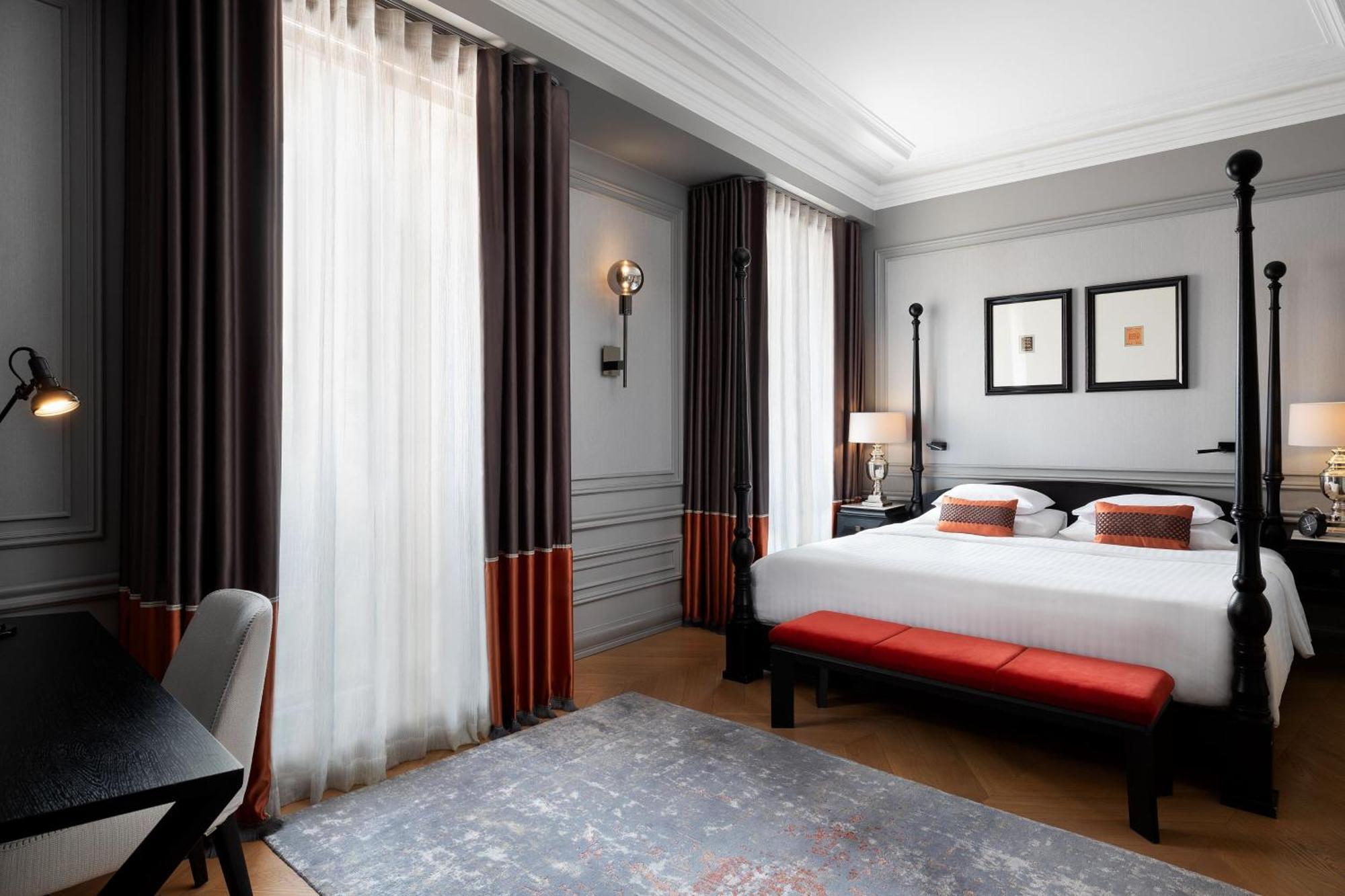 โรงแรมเทเลกราฟ ออโตกราฟ คอลเลคชั่น ทาลลินน์ ภายนอก รูปภาพ A bedroom at the hotel